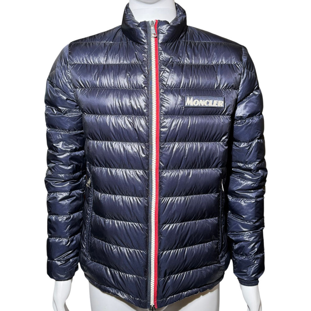MONCLER Longue Saison Down Navy Puffer Jacket Size L LHQ1726
