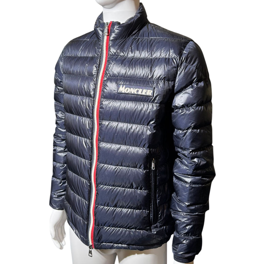 MONCLER Longue Saison Down Navy Puffer Jacket Size L LHQ1726