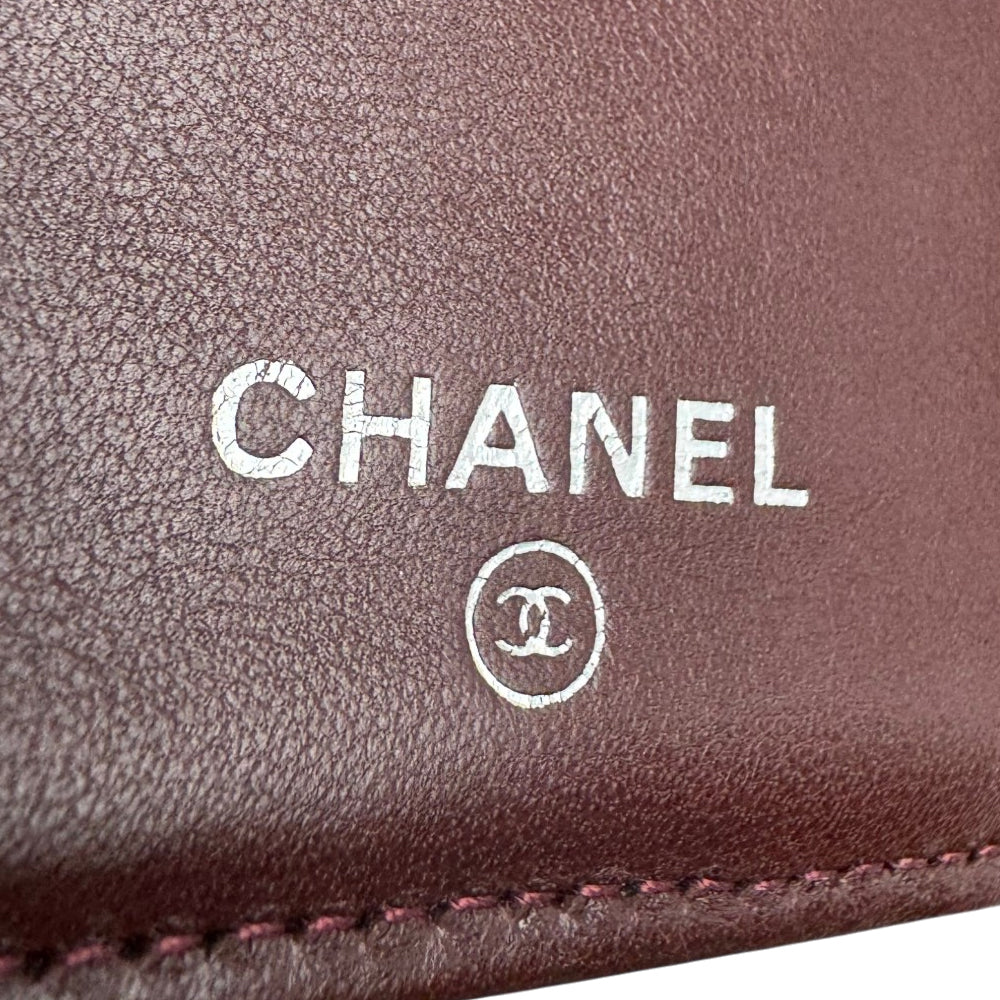 CHANEL Black Quilted Leather Long Wallet Purse LHQ1736