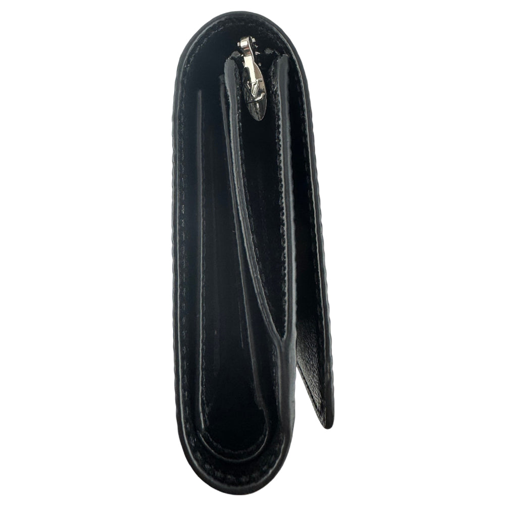 LOUIS VUITTON Black Epi Compact Twist Purse Wallet LHQ1738