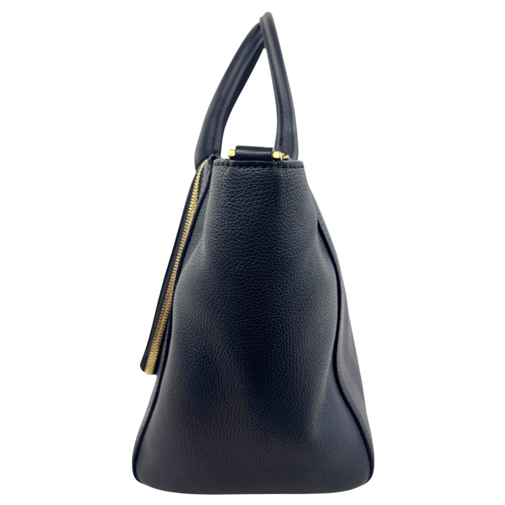 ANYA HINDMARCH Blue Leather Vere Slouchy Tote Handbag LHQ1744