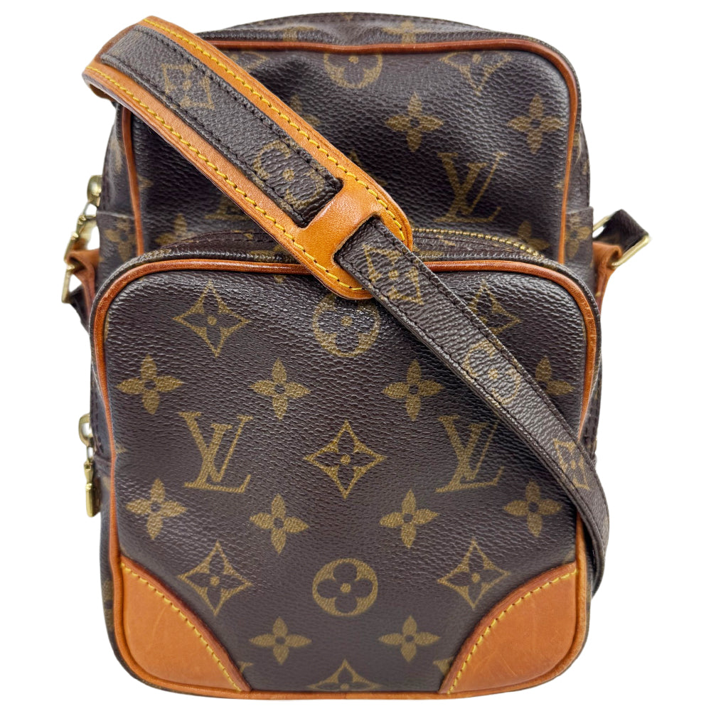 LOUIS VUITTON Amazon Brown Monogram Crossbody Shoulder Bag LHQ1754