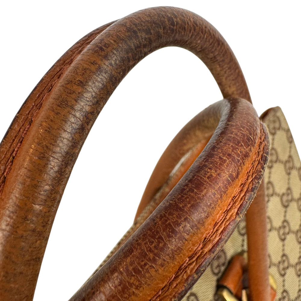 Gucci Brown Canvas Nailhead Tote Bag LHQ1761