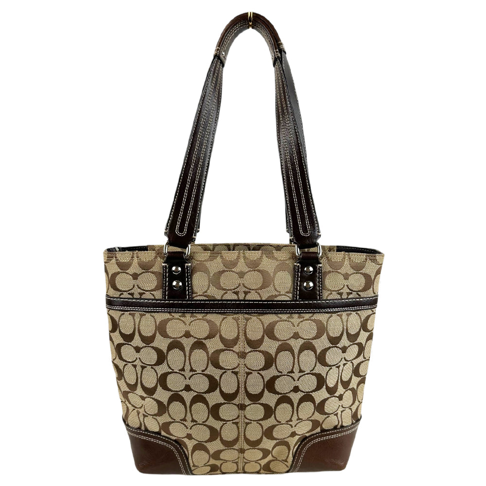 COACH Hampton Brown Signature Tote Bag LHQ1762