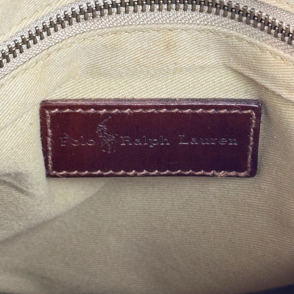 POLO RALPH LAUREN Green/Blue Tartan Check Boston Bag LHQ1778