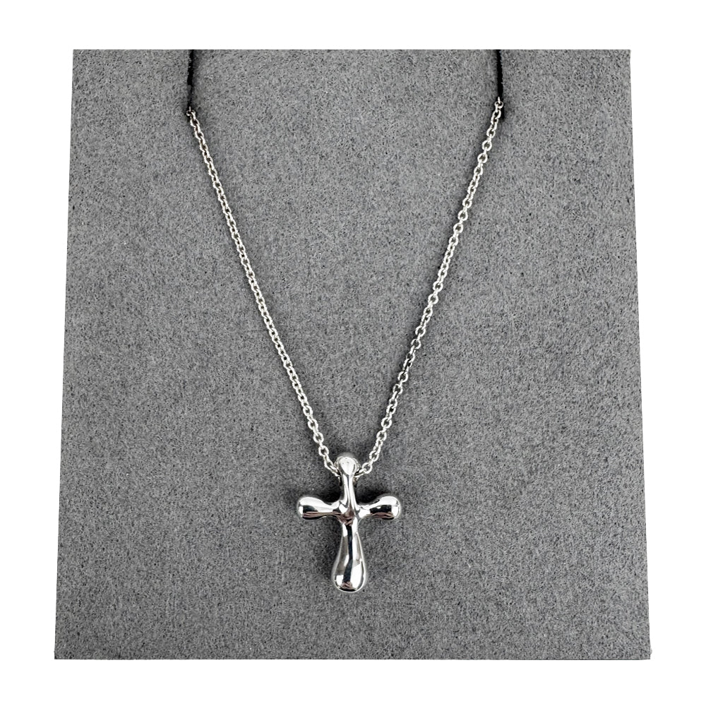 TIFFANY & CO Rounded Cross Necklace LHQ1786