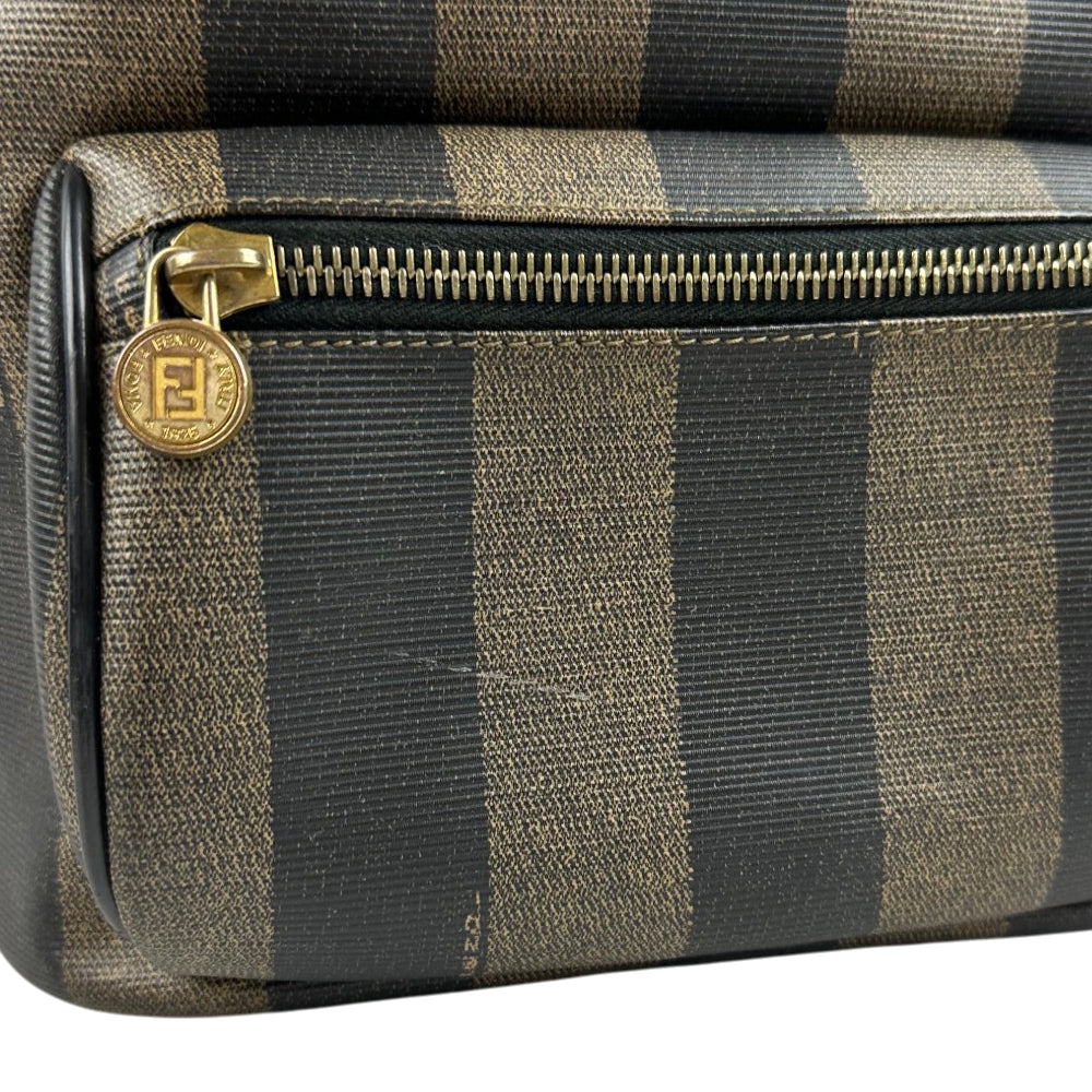 FENDI Brown/Black Pequin Backpack LHQ1796