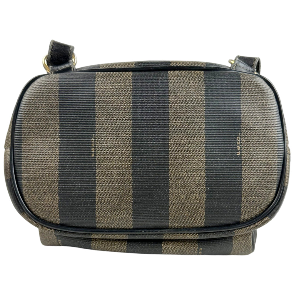 FENDI Brown/Black Pequin Backpack LHQ1796