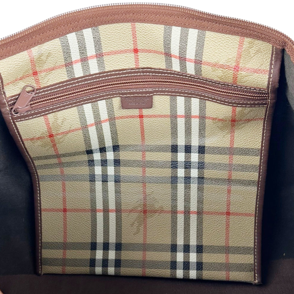 BURBERRY Nova Check Duffle/Boston Shoulder Bag LHQ1799