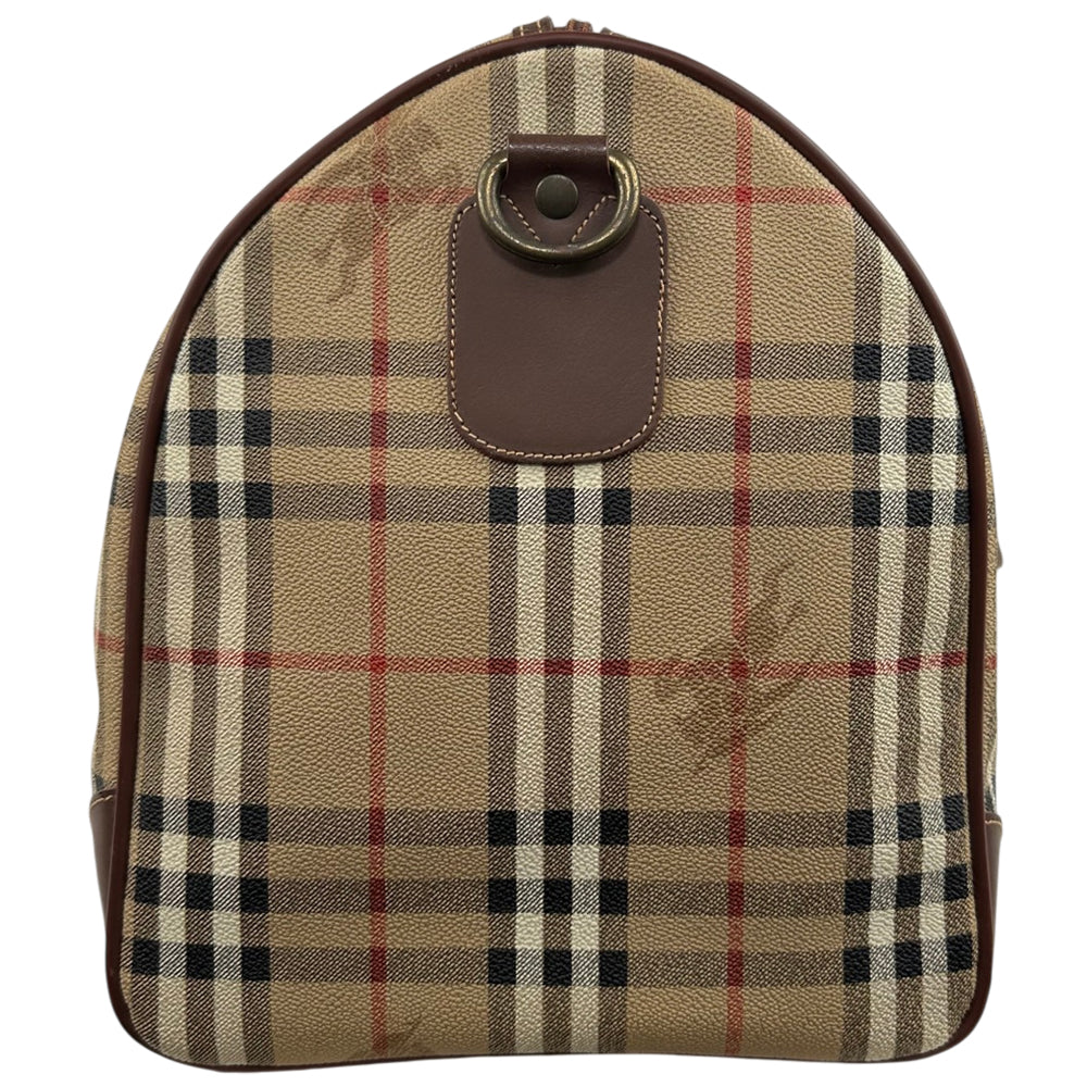 BURBERRY Nova Check Duffle/Boston Shoulder Bag LHQ1799
