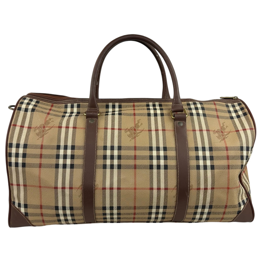 BURBERRY Nova Check Duffle/Boston Shoulder Bag LHQ1799