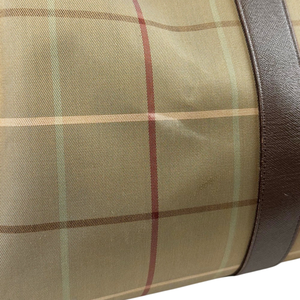 BURBERRY Check Duffle/Boston Bag LHQ1800