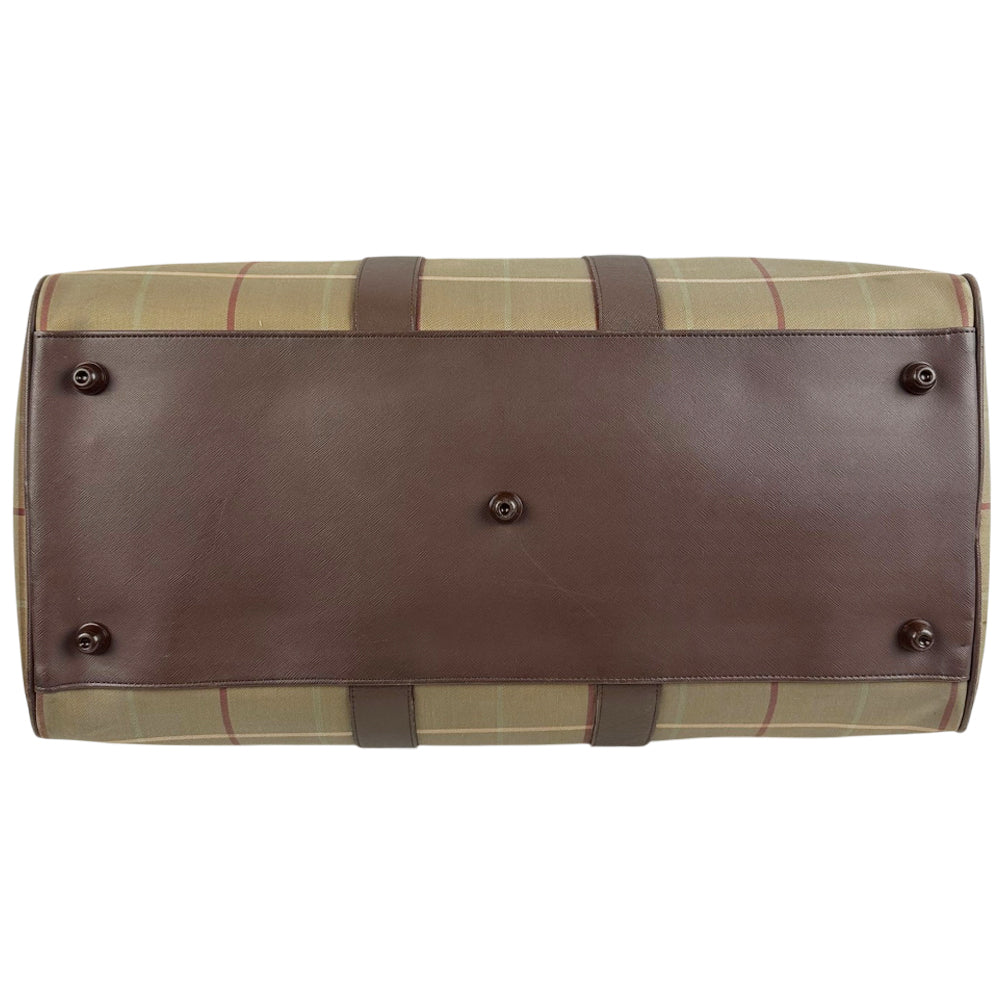 BURBERRY Check Duffle/Boston Bag LHQ1800
