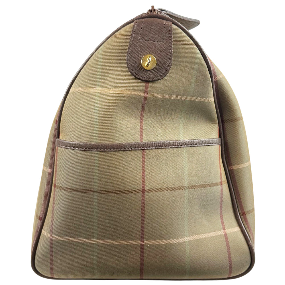 BURBERRY Check Duffle/Boston Bag LHQ1800