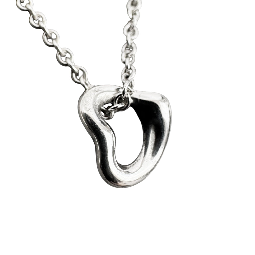 TIFFANY & CO Tiny Open Heart Necklace LHQ1804