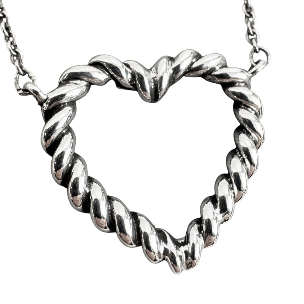 TIFFANY & CO Twisted Rope Heart Necklace LHQ1808