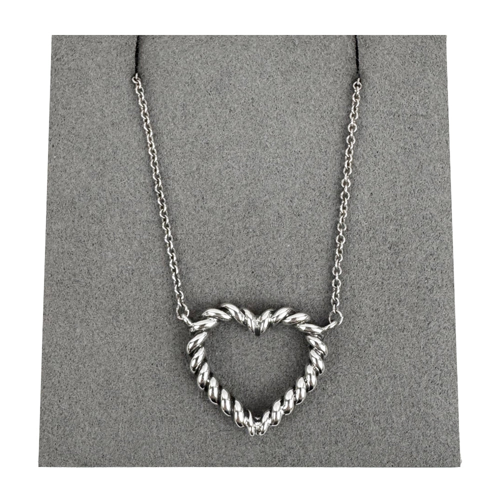 TIFFANY & CO Twisted Rope Heart Necklace LHQ1808