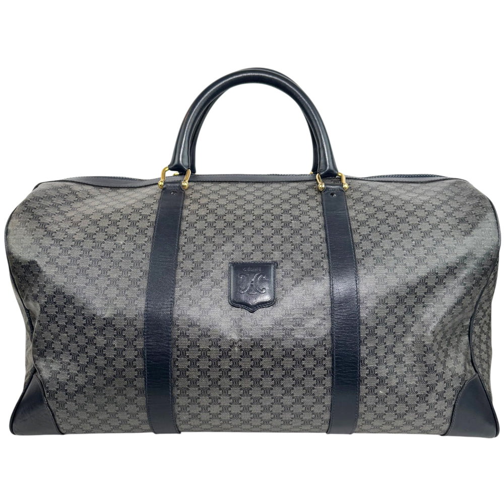 CELINE Black Macadam Boston Weekender Bag LHQ1816