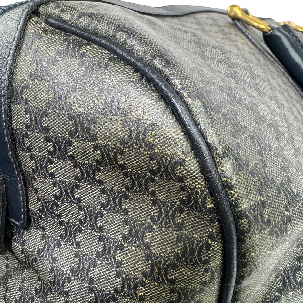 CELINE Black Macadam Boston Weekender Bag LHQ1816