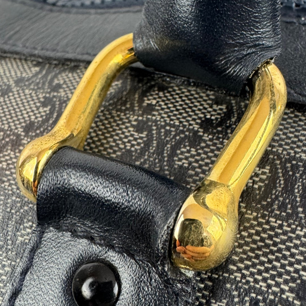 CELINE Black Macadam Boston Weekender Bag LHQ1816