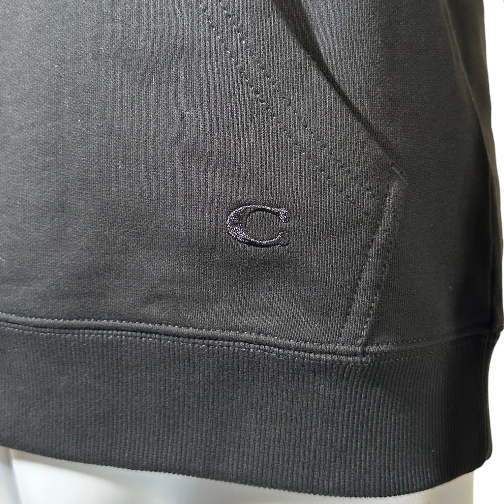 COACH Airbrush Signature Black Hoodie Size S LHQ1817