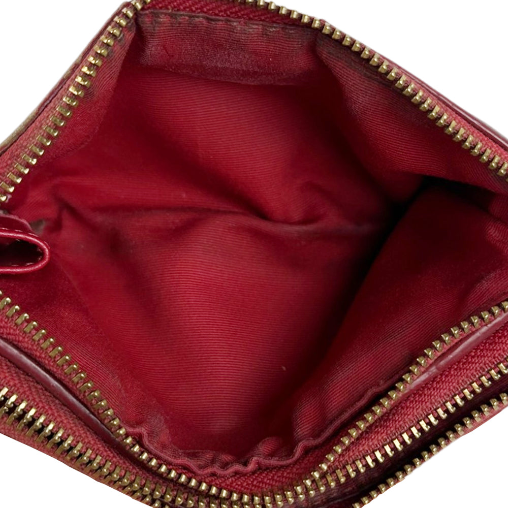 COACH Brown Signature Clutch Wristlet LHQ1820