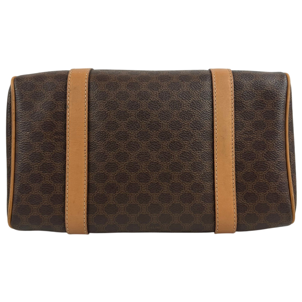CELINE Macadam Brown Two Way Shoulder Hand Bag LHQ1824