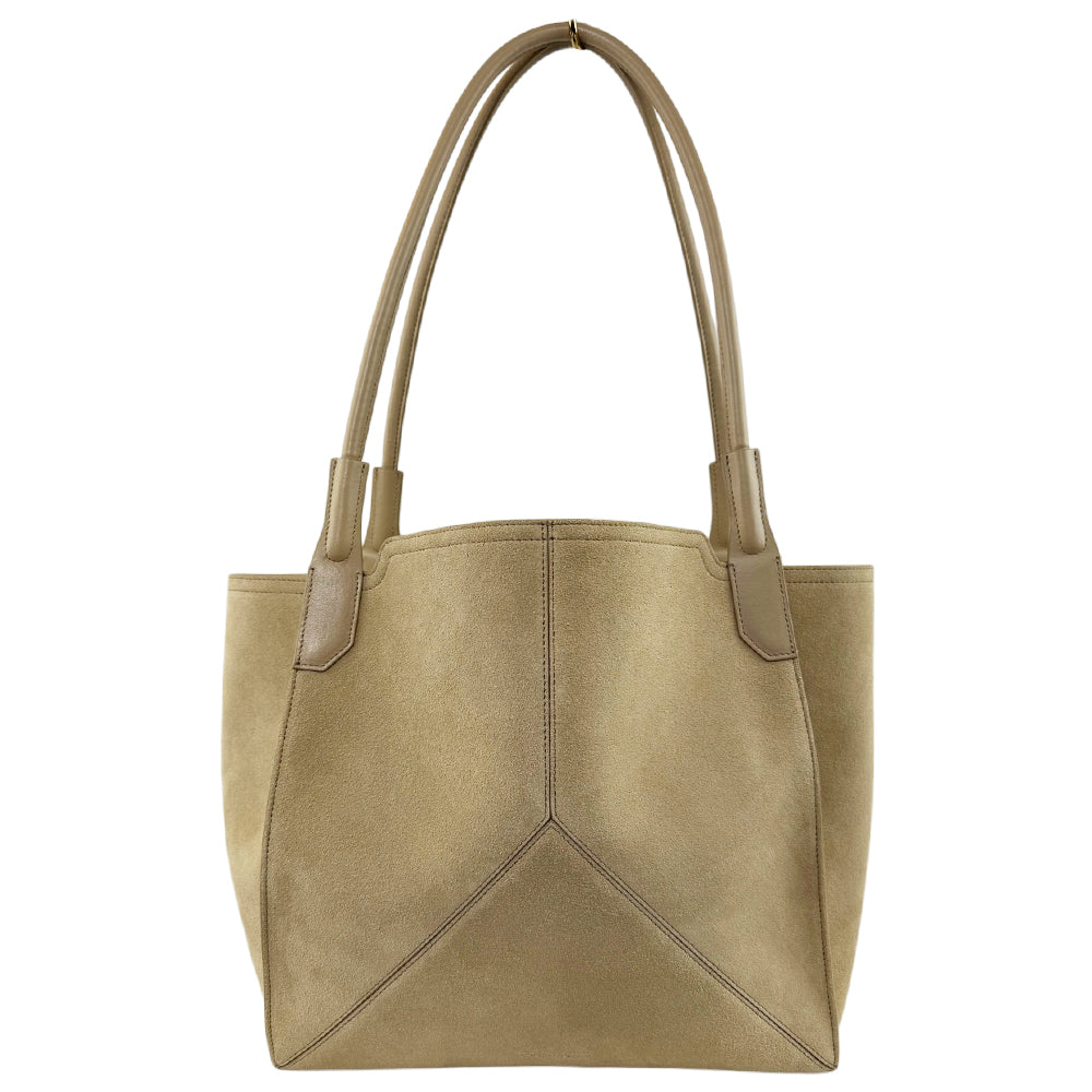 VICTORIA BECKHAM Victoria Brown Suede Tote Shoulder Bag LHQ1826