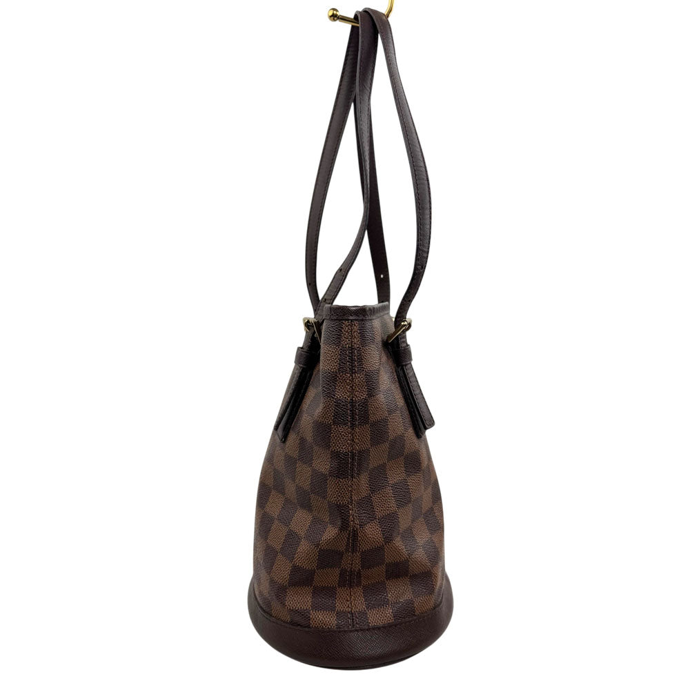 LOUIS VUITTON Damier Ebene Marais Bucket Shoulder Bag LHQ1828
