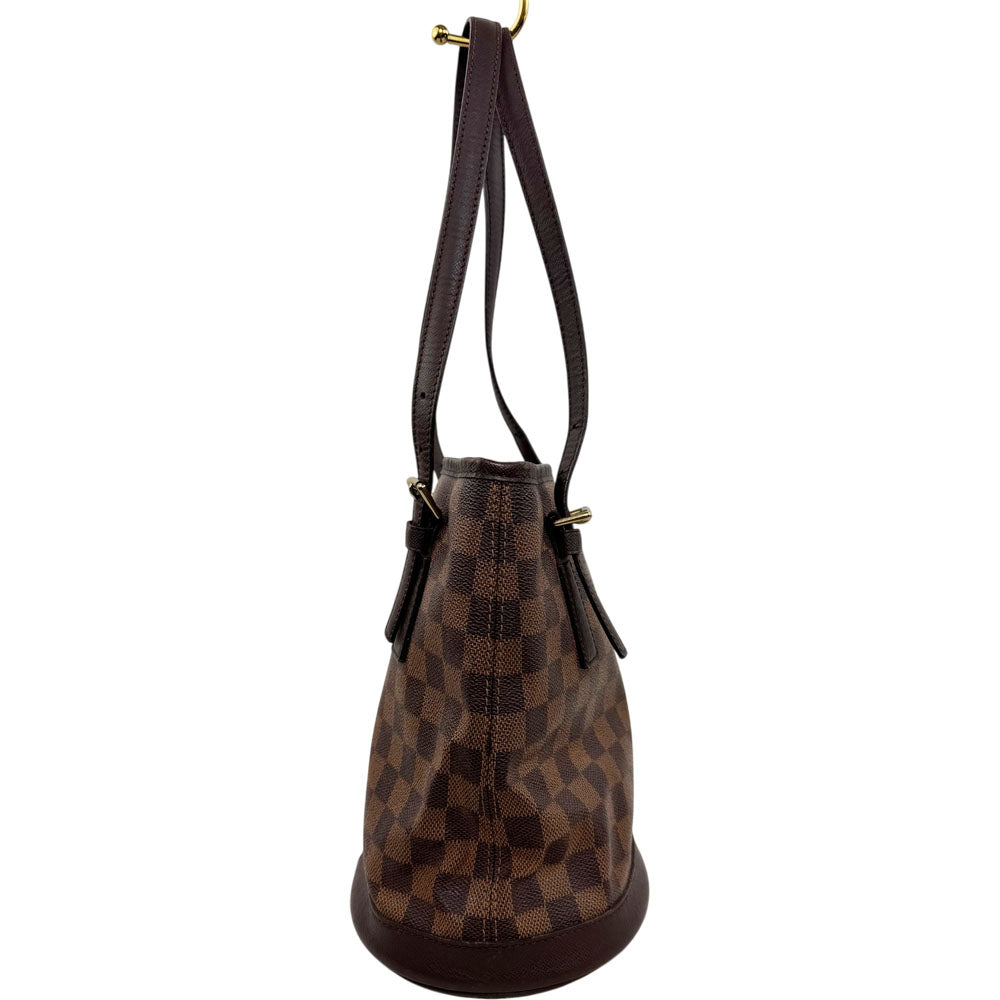 LOUIS VUITTON Damier Ebene Marais Bucket Shoulder Bag LHQ1828