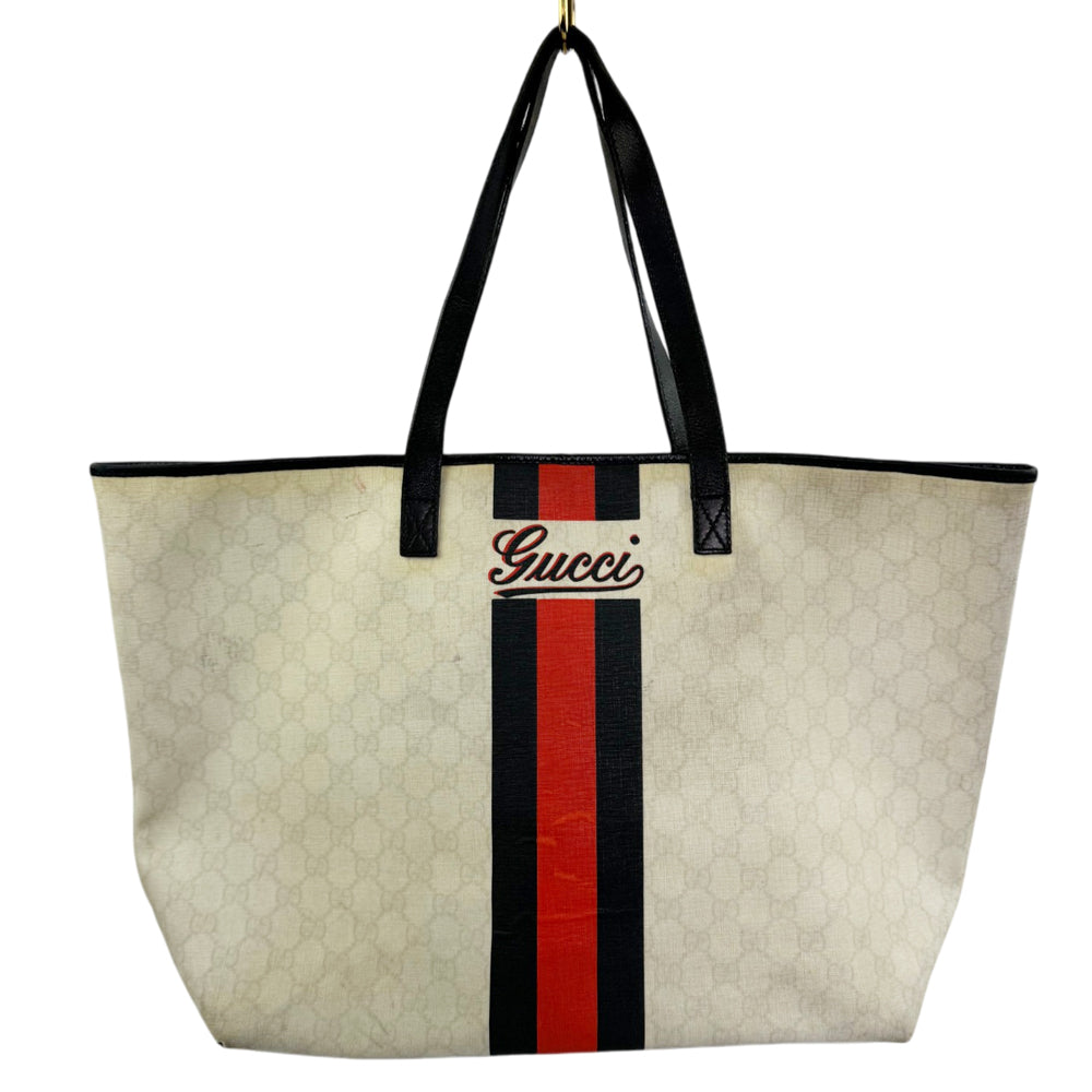 GUCCI GG Logo Sherry Line Tote Shoulder Bag LHQ1834