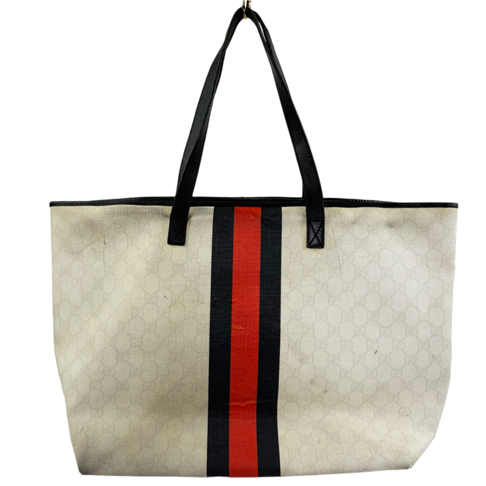 GUCCI GG Logo Sherry Line Tote Shoulder Bag LHQ1834