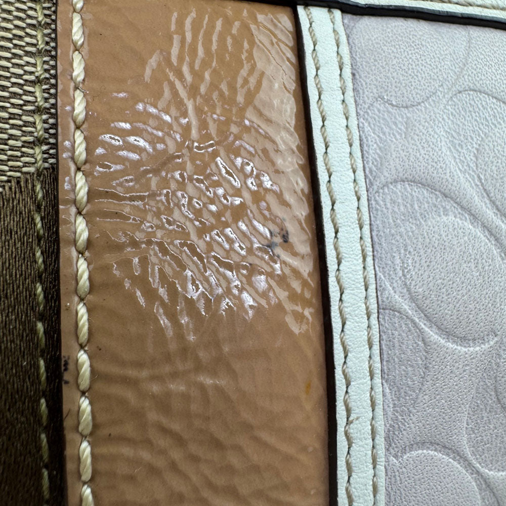 COACH Signature Stripe Hobo Shoulder Bag LHQ1835