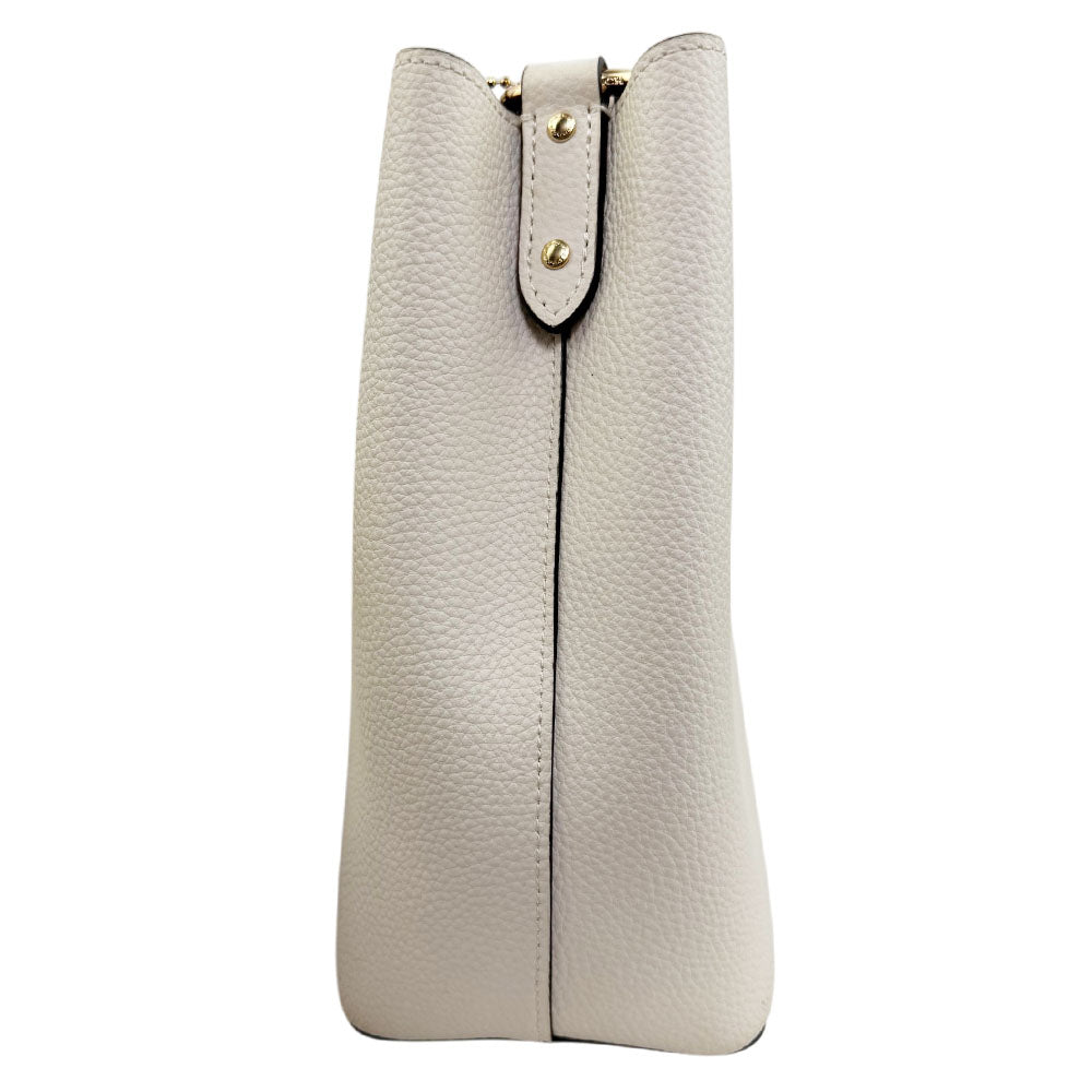 COACH Town Cream Leather Hand Shoulder Bag LHQ1838
