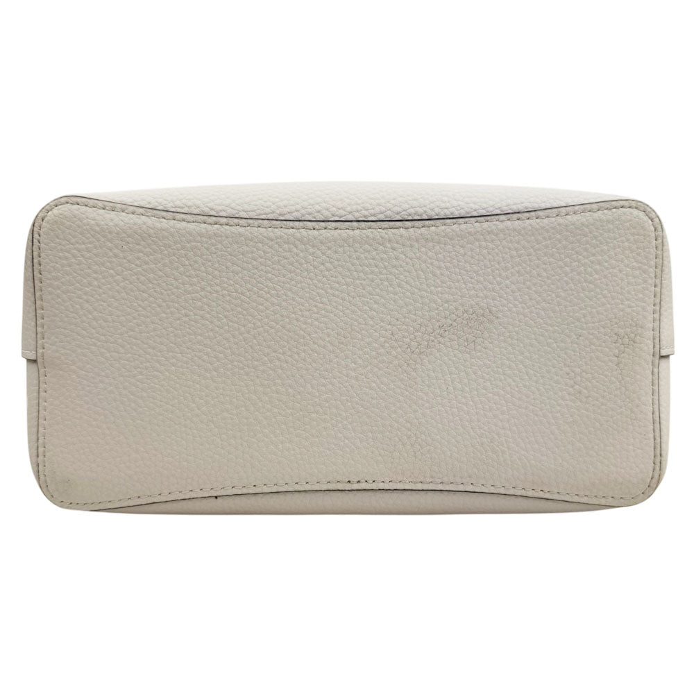 COACH Town Cream Leather Hand Shoulder Bag LHQ1838
