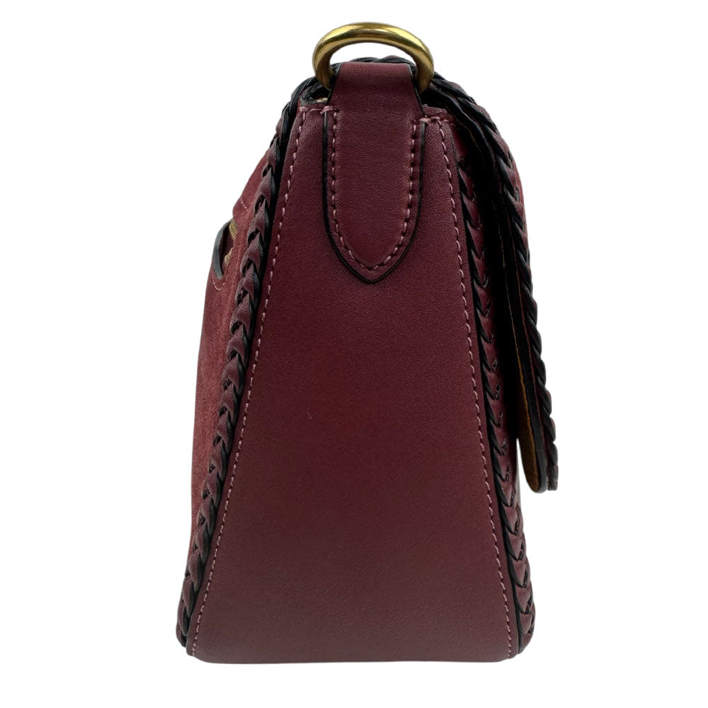 COACH Soft Tabby Shoulder Maroon Bag LHQ1839
