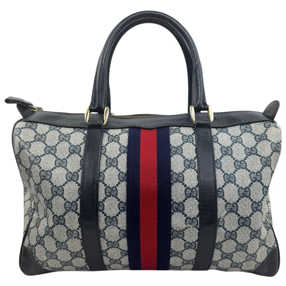 GUCCI Grey Sherry Line Boston Bag LHQ1843