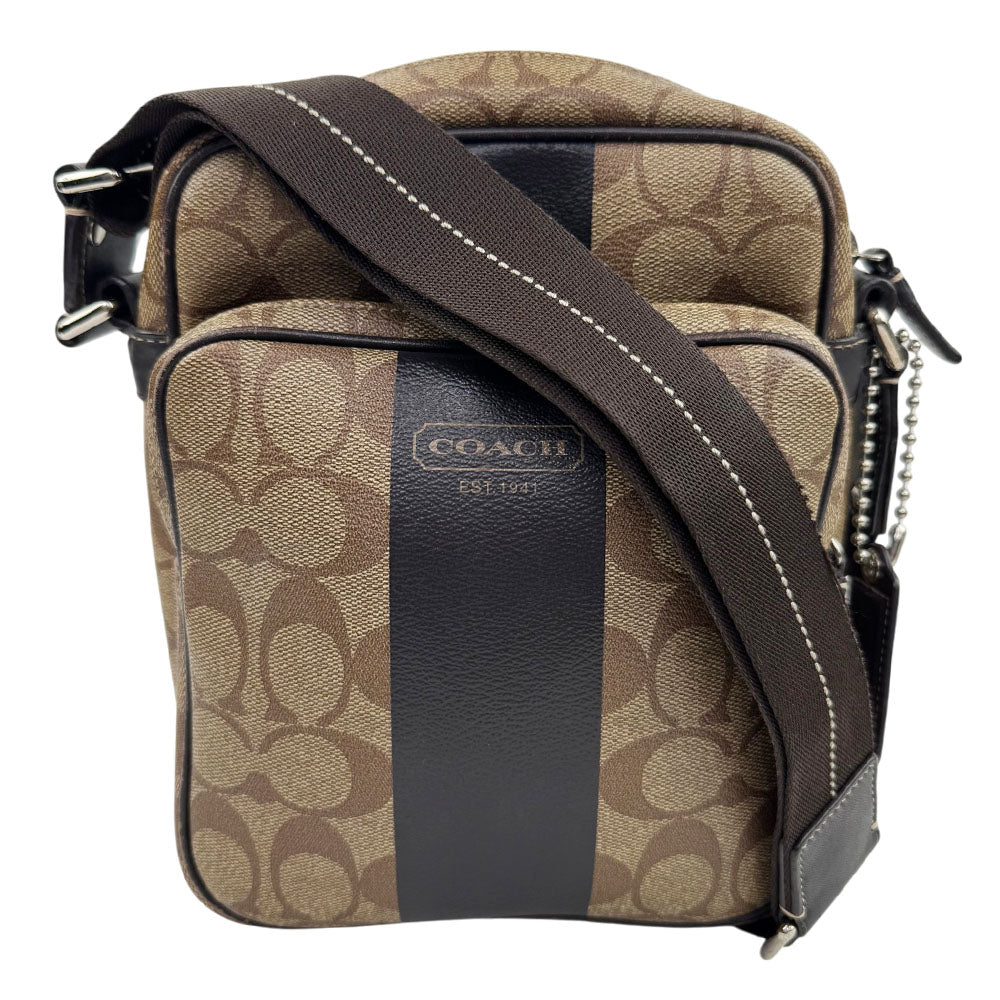 COACH Heritage Stripe Signature Shoulder Bag LHQ1848