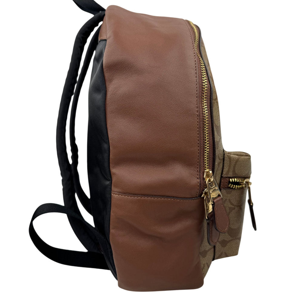 COACH Brown Signature Canvas Backpack LHQ1849