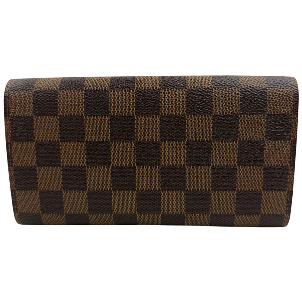 LOUIS VUITTON Damier Ebene Sarah Purse Wallet LHQ1858