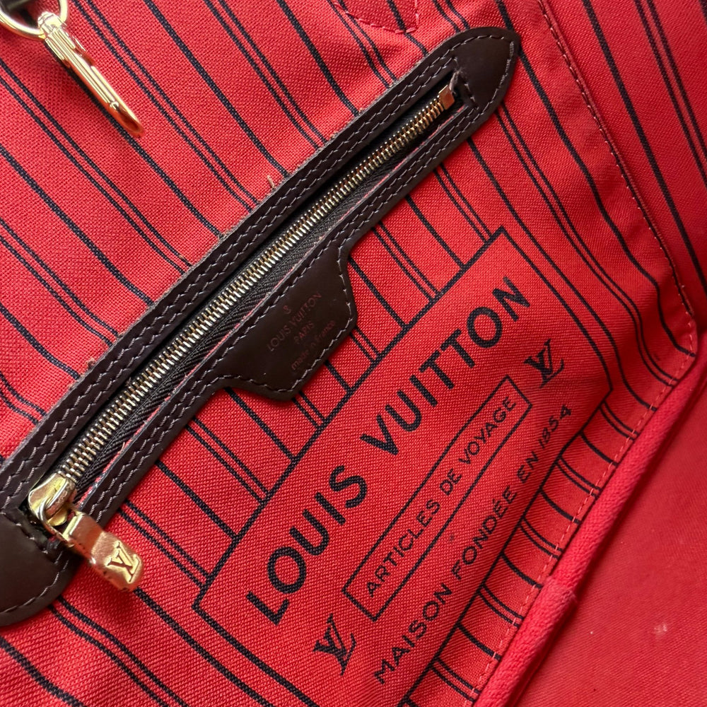 LOUIS VUITTON Neverfull PM Damier Ebene Shoulder Bag LHQ1865