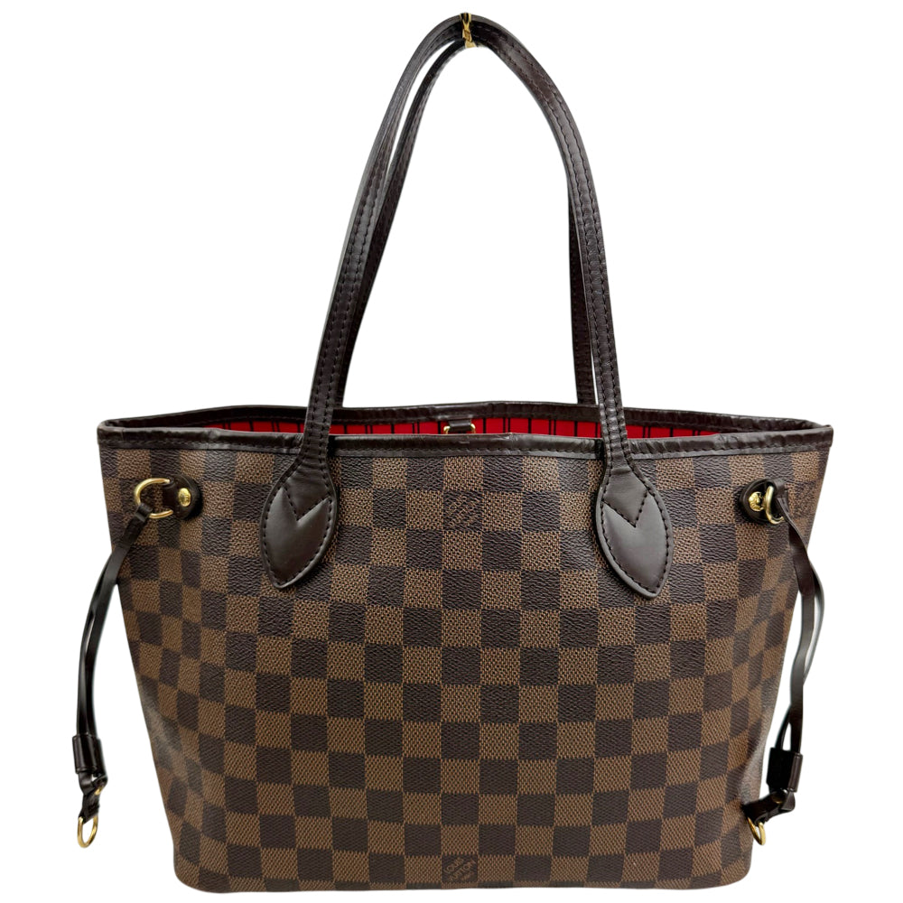 LOUIS VUITTON Neverfull PM Damier Ebene Shoulder Bag LHQ1865