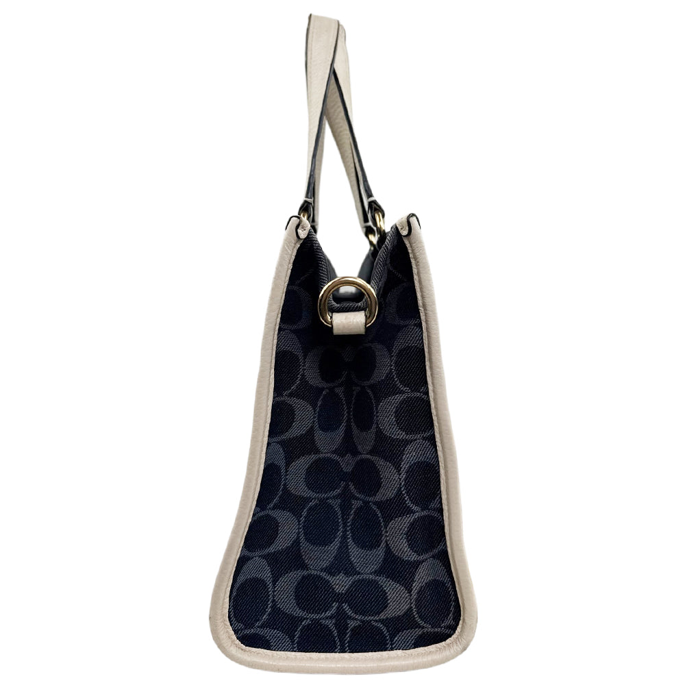 COACH Navy Dempsey Tote Shoulder Bag LHQ1866
