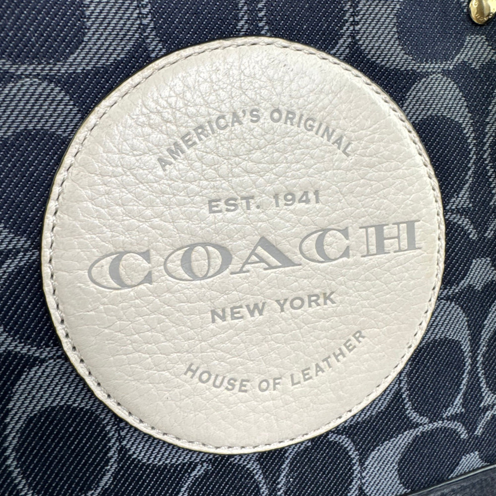COACH Navy Dempsey Tote Shoulder Bag LHQ1866