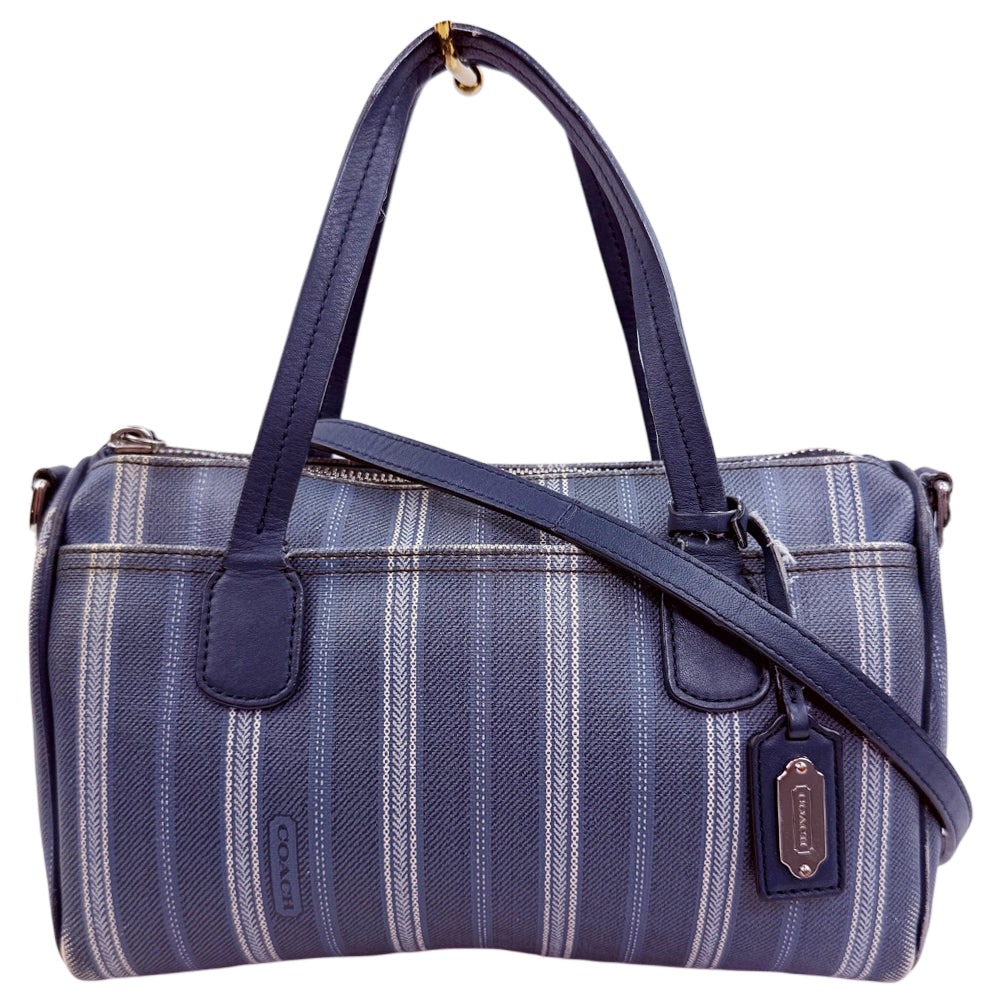 COACH Legacy Blue Shoulder Hand Bag LHQ1875