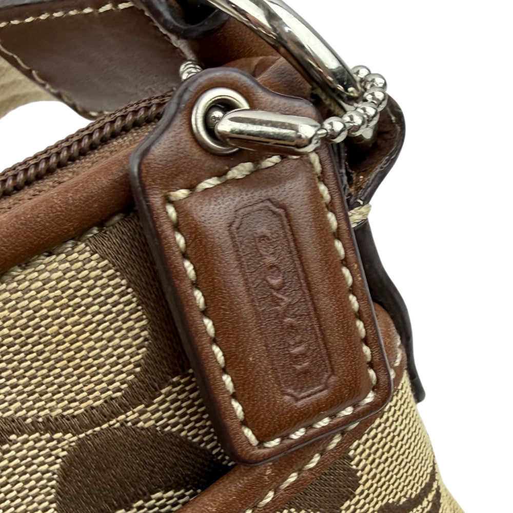 COACH Signature Brown Canvas Crossbody Bag LHQ1876