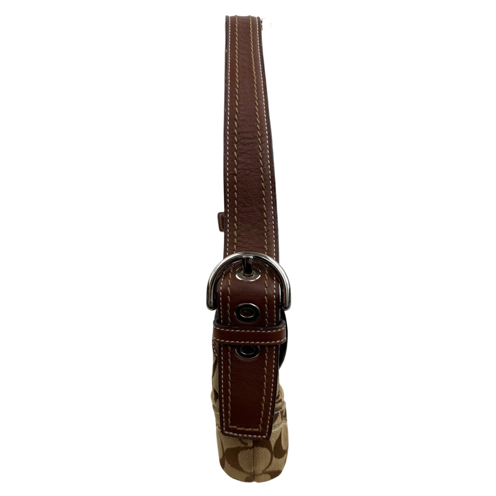 COACH Soho Signature Brown Canvas Shoulder Bag LHQ1877