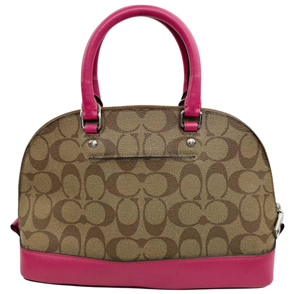 COACH Brown Signature Mini Sierra Crossbody Hand Bag LHQ1878