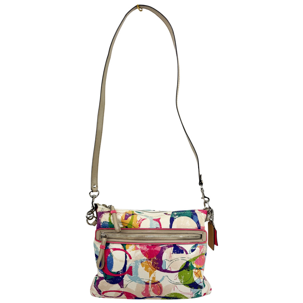 COACH Poppy C Graffiti Shoulder Bag LHQ1879