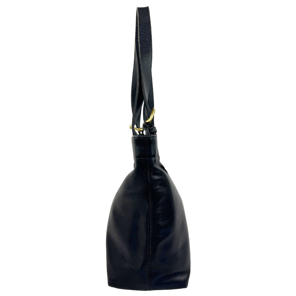 COACH Vintage Black Leather Shoulder Bag LHQ1894